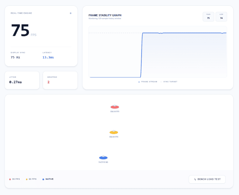 Live FPS Test Result Preview